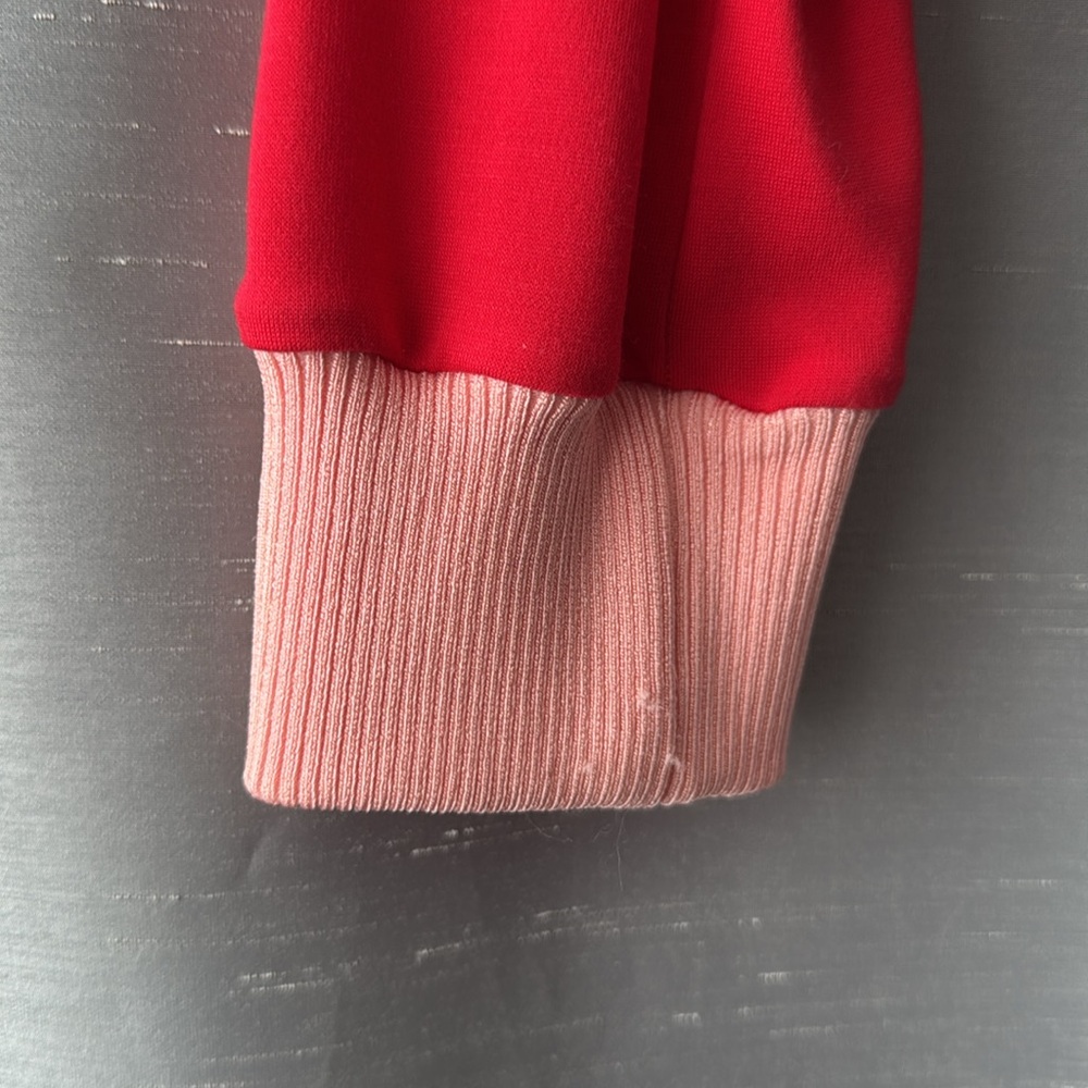 Alice + Olivia AIR Jackson Cropped Track Jacket in Red and Pink size Medium - Picture 5 of 7
